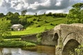 Crook of Lune Bridge & house Royalty Free Stock Photo