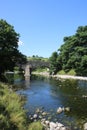 Crook of Lune bridge over River Lune, Cumbria