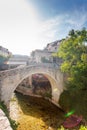 Crooked bridge in Mostar, Bosnia