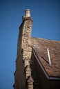 Crooked chimney in the medieva town Rye, East Sussex Royalty Free Stock Photo
