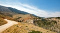 Crooked Creek Road through the Pryor Mountains in Montana