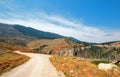 Crooked Creek Road through the Pryor Mountains in Montana Royalty Free Stock Photo