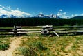 Crooked Rail Fence in Sawtooth Mountains