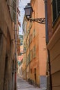 Crooked street in the Old Town Nice, France