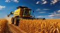 crop combining corn