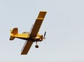A crop duster aircraft against a blue sky. Royalty Free Stock Photo