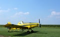 Crop duster on ground Royalty Free Stock Photo