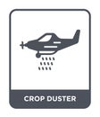 crop duster icon in trendy design style. crop duster icon isolated on white background. crop duster vector icon simple and modern Royalty Free Stock Photo