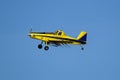 Crop duster in the sky. Royalty Free Stock Photo