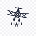 crop duster transparent icon. crop duster symbol design from Transportation collection. Simple element vector illustration. Can b