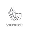 Crop Insurance icon. Simple element illustration. Crop Insurance symbol design from Insurance collection set. Can be used for web