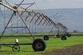 The crop irrigation system Royalty Free Stock Photo