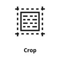 Crop thin line icon Royalty Free Stock Photo