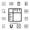 crop, page icon. Can be used for web, logo, mobile app, UI, UX