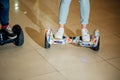 Dual Wheel Self Balancing Electric Skateboard Smart Royalty Free Stock Photo