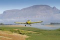 Crop spraying by aircraft