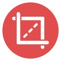 Crop, tool Isolated Vector Icon Which can easily modify or edit Royalty Free Stock Photo