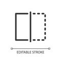 Crop video length pixel perfect linear ui icon