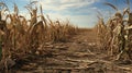 crop wind damaged corn