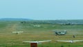 Cropduster Airplane At The Airfield After Landing