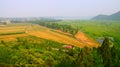 Cropland at Huairou reservoir Royalty Free Stock Photo