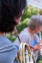 German horn player