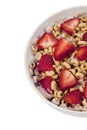 Cropped image of corn flakes rings Royalty Free Stock Photo
