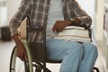 African-American Student with Disability Royalty Free Stock Photo