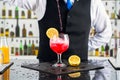 bartender making a cocktail