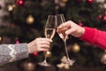 Couple drinking champagne Royalty Free Stock Photo