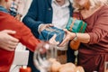 cropped shot of grandparents presenting gifts Royalty Free Stock Photo