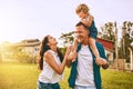 You can never have too much family time. Cropped shot of a young family spending time together outdoors. Royalty Free Stock Photo