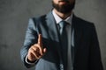 cropped view of businessman having idea Royalty Free Stock Photo