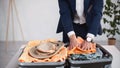 cropped view of businessman in suit Royalty Free Stock Photo