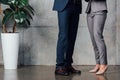 Cropped view of businesspeople in formal wear Royalty Free Stock Photo