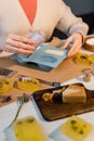 Cropped view of craftswoman holding jar Royalty Free Stock Photo