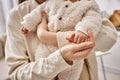 cropped view of loving mother in Royalty Free Stock Photo