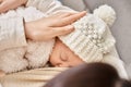 cropped view of loving mother holding Royalty Free Stock Photo