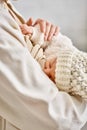 cropped view of loving mother in Royalty Free Stock Photo