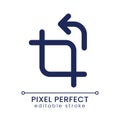 Cropping pixel perfect linear ui icon Royalty Free Stock Photo