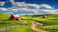 crops old macdonald a farm Royalty Free Stock Photo