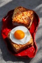 croque madame and croque monsieur Royalty Free Stock Photo