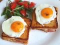 Croque madame sandwich Royalty Free Stock Photo