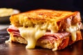 Croque Monsieur is a classic French grilled sandwich