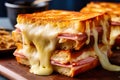 Croque Monsieur is a classic French grilled sandwich