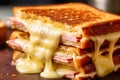 Croque Monsieur is a classic French grilled sandwich