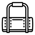 Croquet bag icon, outline style Royalty Free Stock Photo
