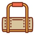 Croquet bag icon, outline style Royalty Free Stock Photo