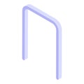 Croquet gate icon, isometric style Royalty Free Stock Photo