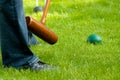 Croquet hit 1 Royalty Free Stock Photo
